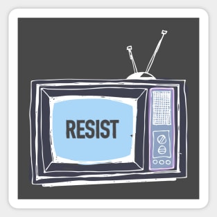 RESIST TELEVISION Sticker